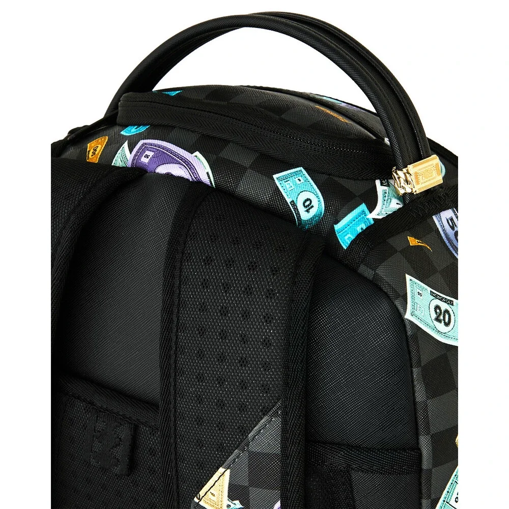 Sprayground Monopoly Time to Go Backpack Unisex Multicolor Shoulder Strap SPR329